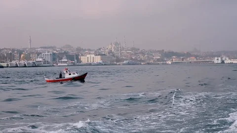 Boat in the sea Video stock 103287775