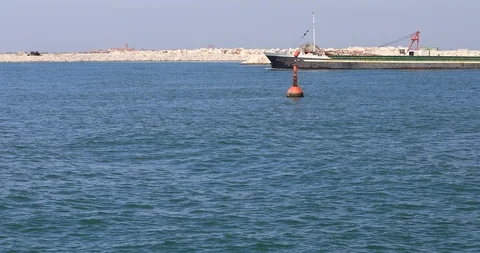 Boat in the sea Stock Footage 105255149