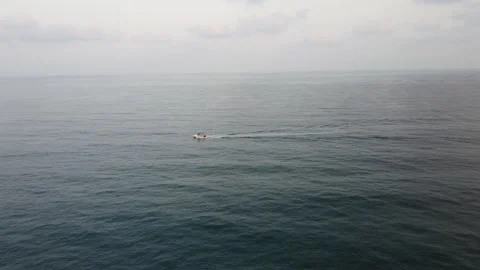 Boat at Sea Stock Footage 139342242