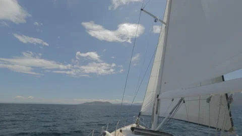 Boat on the sea Stock Footage 146128822