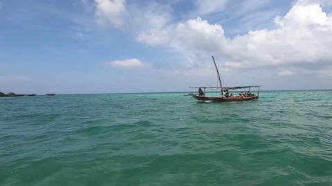 Boat on the sea Stock Footage 160623727