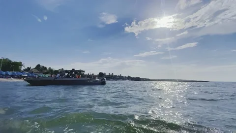 Boat at Sea 库存影片 160835144