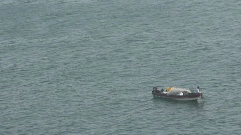 Boat in the Sea Stock Footage 167242358