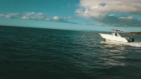 Boat at the sea Stock Footage 236708486