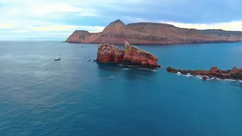 Boat in the sea Stock Footage 252435562