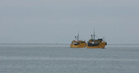Boat in the sea Stock Footage 279059189