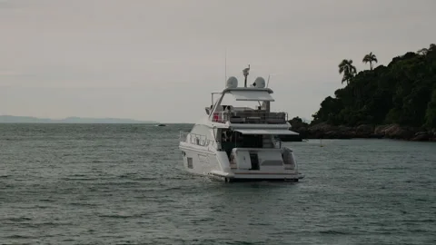 Boat on the sea Stock Footage 309722607