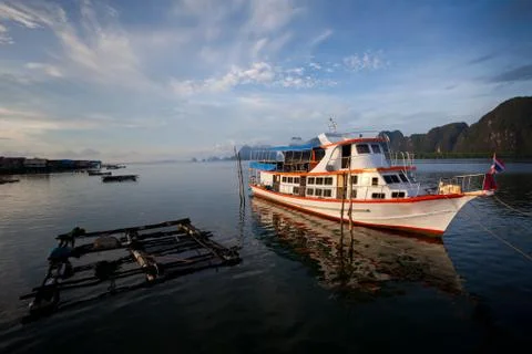 Boat on the sea Stock Photos