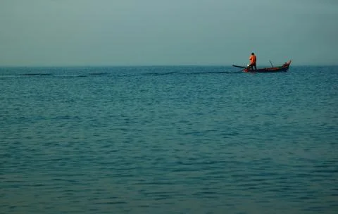 Boat in the sea Stock Photos