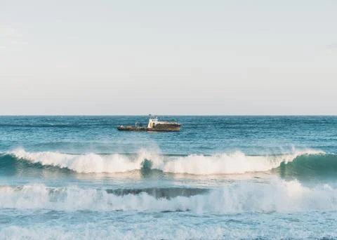 Boat in the sea Stock Photos