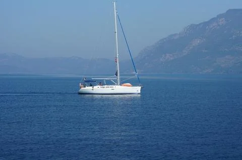 Boat at sea Stock Photos