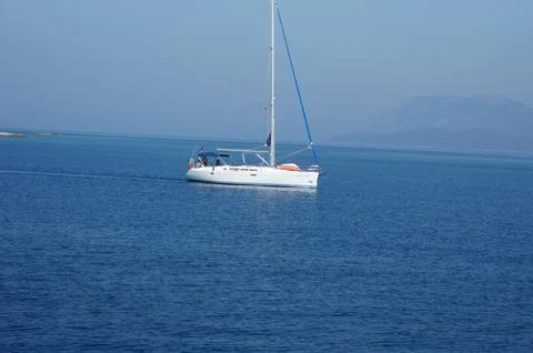 Boat at sea Stock Photos