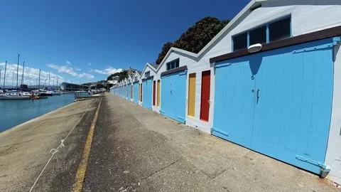 Boat Sheds Stock-Footage 229674124