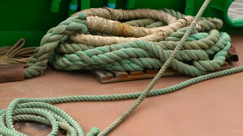 Boat Ship Bow Hull Rope Rigging Stock Footage 63246419