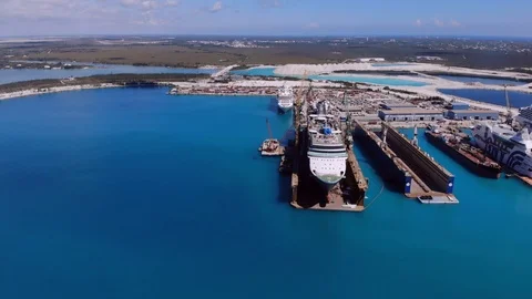 The Boat Ship Yard BAH Stock Footage 104018819
