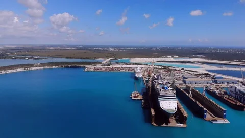 The Boat Ship Yard BAH Stock Footage 104018825