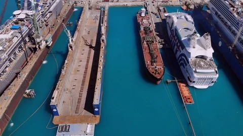 The Boat Ship Yard BAH Stock Footage 104018908