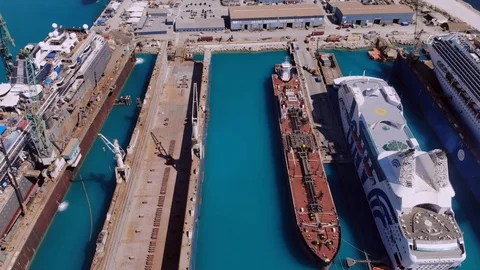The Boat Ship Yard BAH Stock Footage 104018932