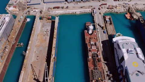 The Boat Ship Yard BAH Stock Footage 104018972