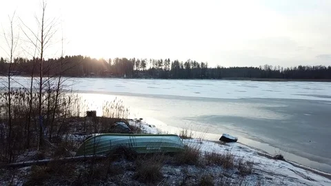 Boat On The Shore Stock Footage 84072389
