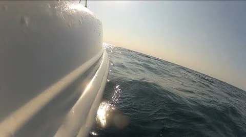 Boat Side Front View Right Stock Footage 11431109