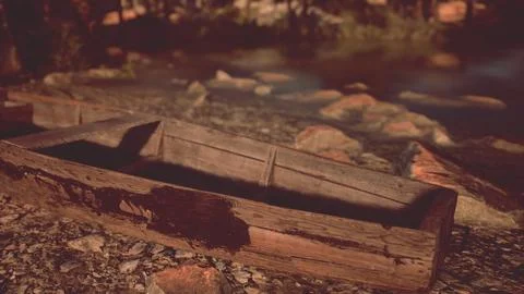A boat sitting on top of a sandy beach Ilustración de archivo