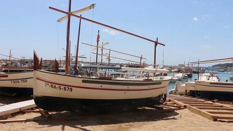 Boat spain Stock Footage 87879228