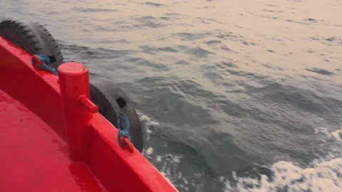 Boat splash Stock Footage 158659171