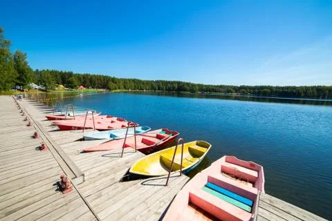 Boat station Stock Photos