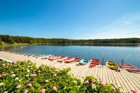 Boat station Stock Photos