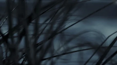 Boat in Storm, tossed by waves, lightning Stock Footage 26143016