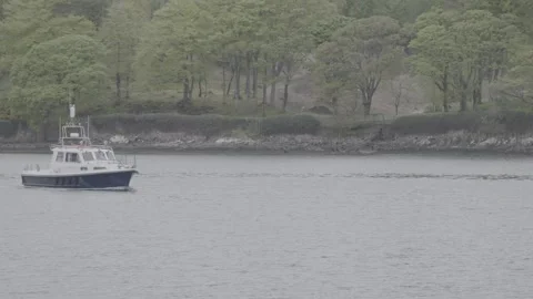 Boat in Stornoway Harbour Stock Footage 159422009
