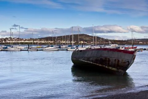 Boat in the sun Stock Photos