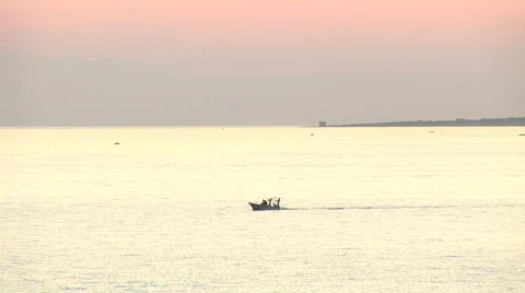Boat at the sunset 01 스톡 동영상 847647