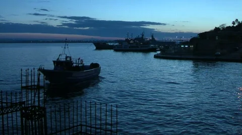 Boat at the sunset 스톡 동영상 845753