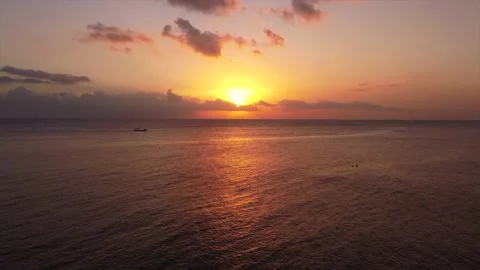 Boat at sunset 動画素材 145248987