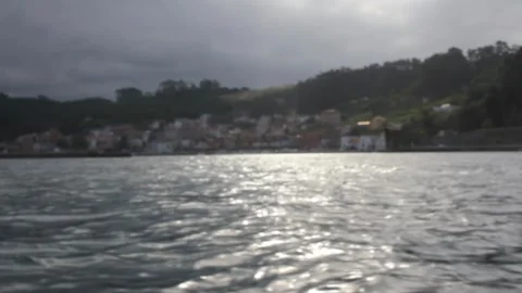 By boat at sunset Stock Footage 317546692