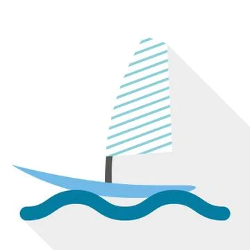 Boat surf Stock Illustration