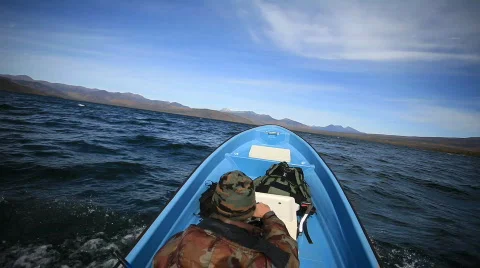 Boat, swimming Vídeo Stock 588907