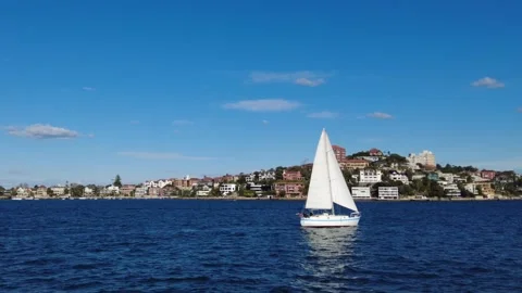 Boat Sydney Harbour Stock Footage 244987726