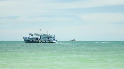 Boat Taking Off Stock Footage 8577589