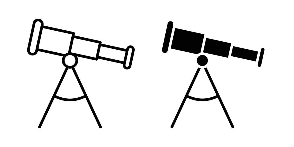 Boat Telescope icon vector design. EPS10 Stock Illustration