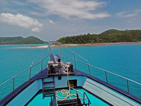 Boat in Thailand (monkey island) Stock Photos