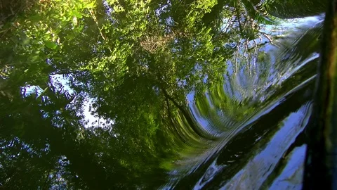 By boat through the canals of the Quebrada river Stock Footage 91194532