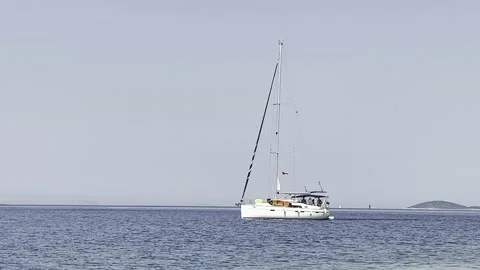 BOAT THROUGH FRAME Stock Footage 202174991