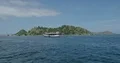 Boat tour and island hopping on Flores Sea between islands of Indonesia 4k or 4k+ Resolution