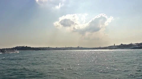 Boat Tour in Bosphorus Video stock 48251046