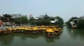 Boat Tour Confucius Temple Touristic Popular Trip Chinese Sightseeing Nanjing HD Footage