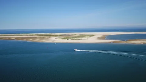 Boat Track Stock Footage 90102821