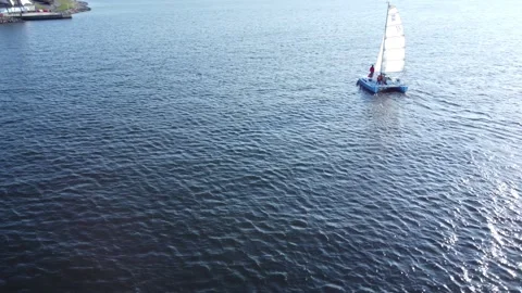 Boat Tracking 스톡 동영상 245759345